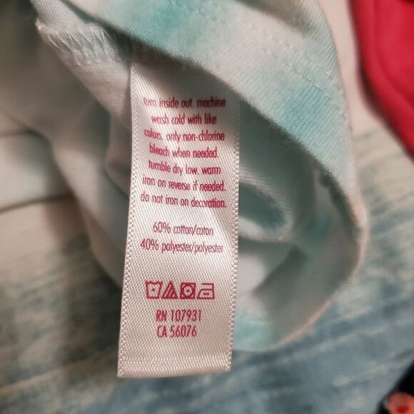 Justice Little girls tie dye unicorn sequins tshirt size 10 - Picture 5 of 5